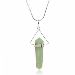 Avika Green Aventurine Double Point Terminated Pendant for Career success