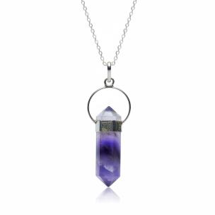 Amethyst Double Point Pendant