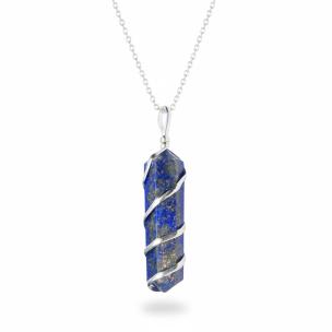 Avika Lapis Lazuli Double Point Pendant
