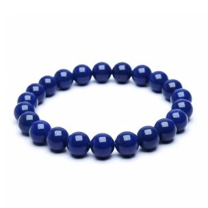 Avika Blue Agate Bead Bracelet (Pack of 1Pc)