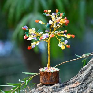 Avika Energized Natural Free Form Multi Crystal Tree (100 Dana)