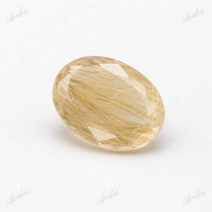 Golden Rutile Diamond Double Cut Ring Stone Pack of 1 pc.