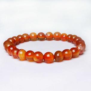 Carnelian Beads Bracelet For Scaral Chakra (Pack of 1 Pc.)