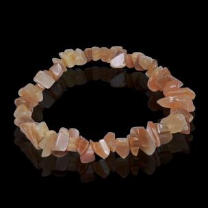 Avika Natural  Pink Moonstone Gemstone Chips Bracelet (Pack of 1Pc)