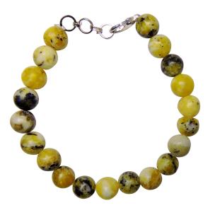 Avika Natural Serpentine 8 MM Beads Bracelet with Hook (Pack of 1Pc)