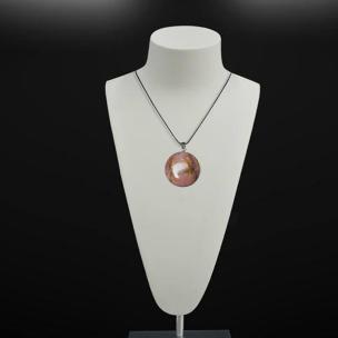 Avika Natural Rhodonite Round Pendant