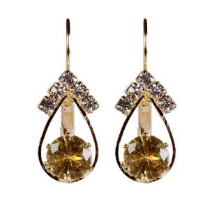 18 kt Gold Plated Swaroski Beautiful Earring Art 2