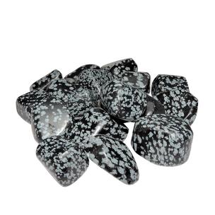 Avika Natural Energized Snowflake Obsidian Tumble Stone