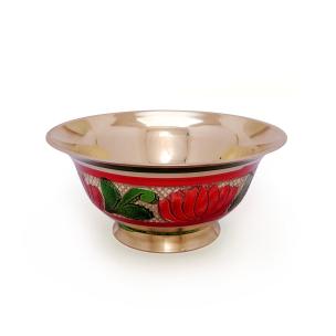 Avika Handcrafted color Brass Bowl for Sage Burning I