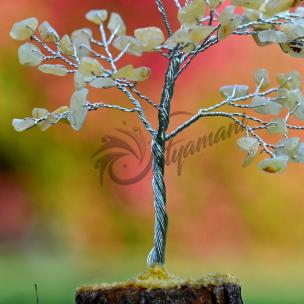 Avika Natural Yellow Calcite Silver Wire Tree (100 dana)