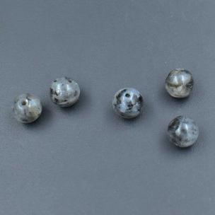 Avika Natural Black Labradorite 8 mm Beads (Set of 5 pc.)