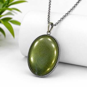 Pyrite Oval Healing pendant