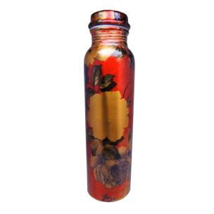 Avika Leak Proof Pure Copper Enamelled Bottles for Water 1 Litre for Travelling