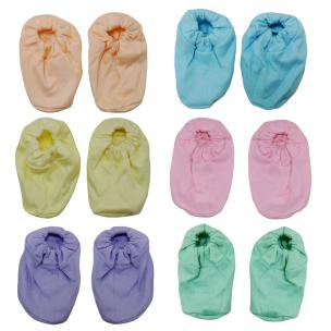 Life Begin with Baby Booties Plain Soothing Colours (Pack of 3)