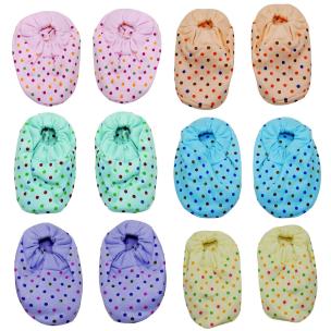 Life Begin with Baby Booties Soothing Colours Dots (Pack of 3)