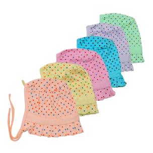 Life Begin Baby Just Dots Cap Medium(3 to 6 months)(Pack of 3)Mitten(Pack of 3)
