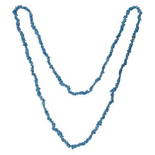 Avika Blue Howlite Chips Necklace For Communication