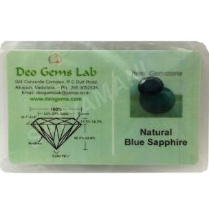 Avika Certified Natural Energized Blue Sapphire Gemstone