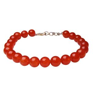 Avika Energized Carnelian Beads with Hookh Bracelet (Pack of 1Pc)