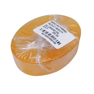 Avika Handmade Pure Herbal Glycerin Mariam Crystal with Butter chunks Orange color Soap Bar