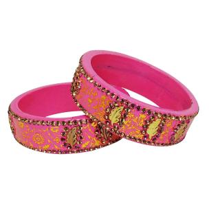 Avika Jaipur Typical Lac Fashion Jewellary Bangles (set pf 2 pcs.) Art 1