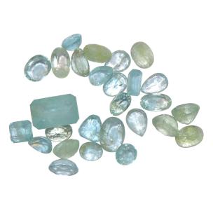Avika Natural Aquamarine Oval Loose Gemstone(Pack of 1 Pc.)