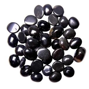 Avika Natural Black Agate Lucky Stone for Number 9