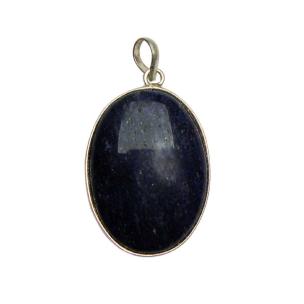 Avika Natural Blue Aventurine Oval Pendant