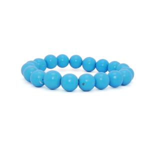 Avika Natural Blue Howlite Beads Bracelet 10 mm