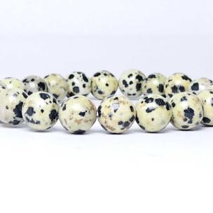 Avika Natural Dalmatian Jasper Beads Bracelet (Pack of 1Pc)