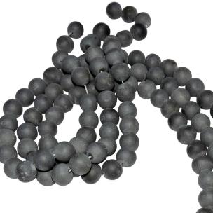 Avika Natural Energized Black Matte 12 mm Beads