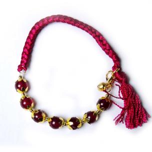 Cherry Onyx Designer Friendship Band