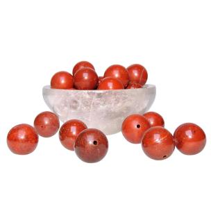 Avika Natural Energized Red Jasper 12 mm Beads