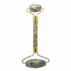 Avika Natural Energized Dalmatian Jasper Facial Massage Roller with Glycerin Crystal soap