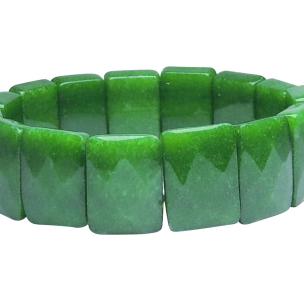 Avika Natural Green Chalcedony Faceted Bracelet (Pack of 1Pc)
