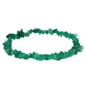 Green Onyx Gemstone Chips Bracelet (Pack of 1Pc)