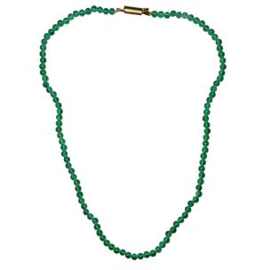 Avika Natural Green Onyx Necklace, Crystal Mala for professional success