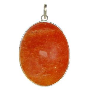 Avika Natural Red Aventurine cabochon Pendant