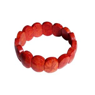 Avika Energized Heat Processed Red Coral Monga Bracelet (Pack of 1 Pc.)