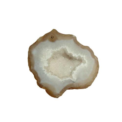 13.4 gm Avika Natural Clear Crystal Quartz Geode Half