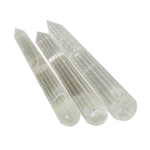 Avika Natural Clear Quartz Pranic Healing Pencil (Thin) (pack of 1 pc)