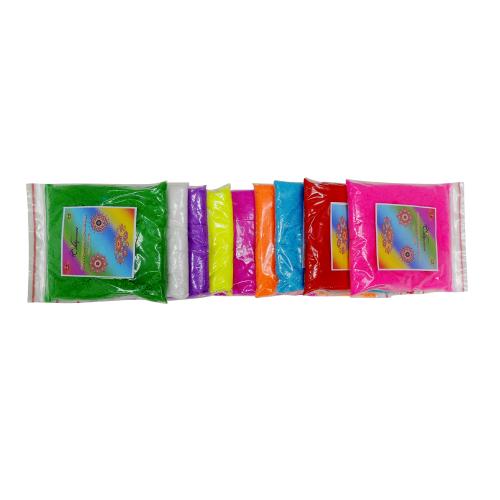 Avika Splecial Rangoli Colour Powder 8 colours for Any Festive 8 Packets Weight 380 Grams