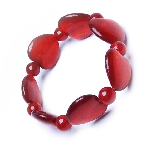 Avika Natural Carnelian Love Heart bracelet (Pack of 1Pc)