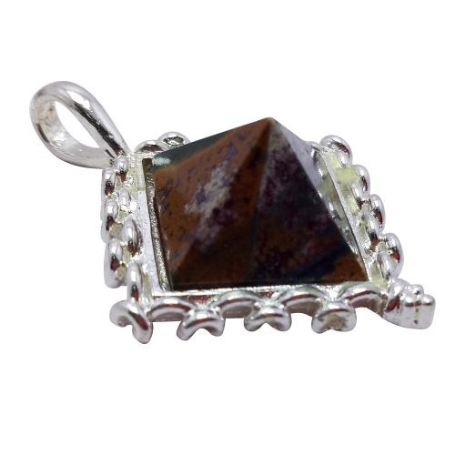 Avika Natural Bloodstone (Heliotrope) Healing Pendant for root chakra