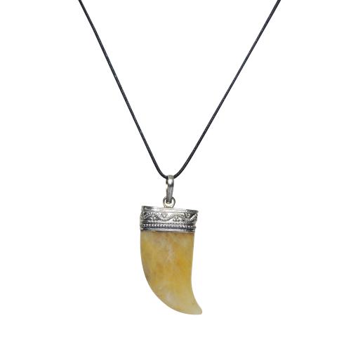 Avika Natural Yellow Quartz Nail Pendant for Solar Plexus