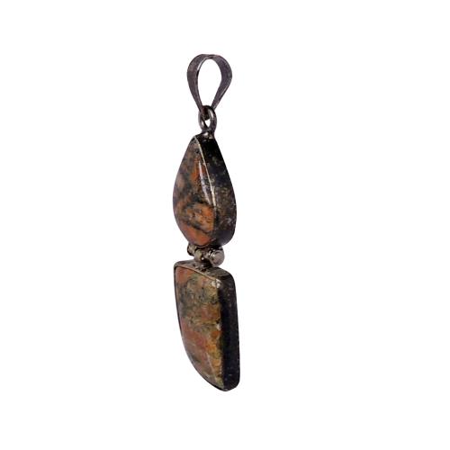 Avika Natural Unakite Energy Pendant