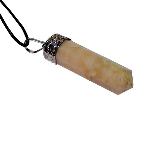 Avika Natural Sunstone Healing Gemstone Point Pendant for Increasing Intimacy in Relationship