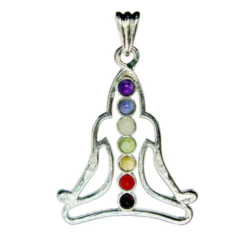 Avika Natural Seven Chakra Meditation Pendant