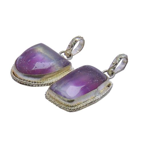 Avika Natural Fluorite Free shape Pendant