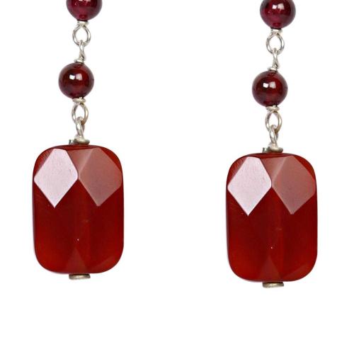 Avika Traditional Energized Carnelian Semi-Precious Earrings